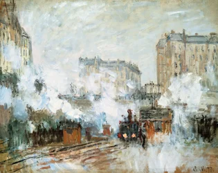 Exterior of the Gare Saint-Lazare, Arrival of a Train